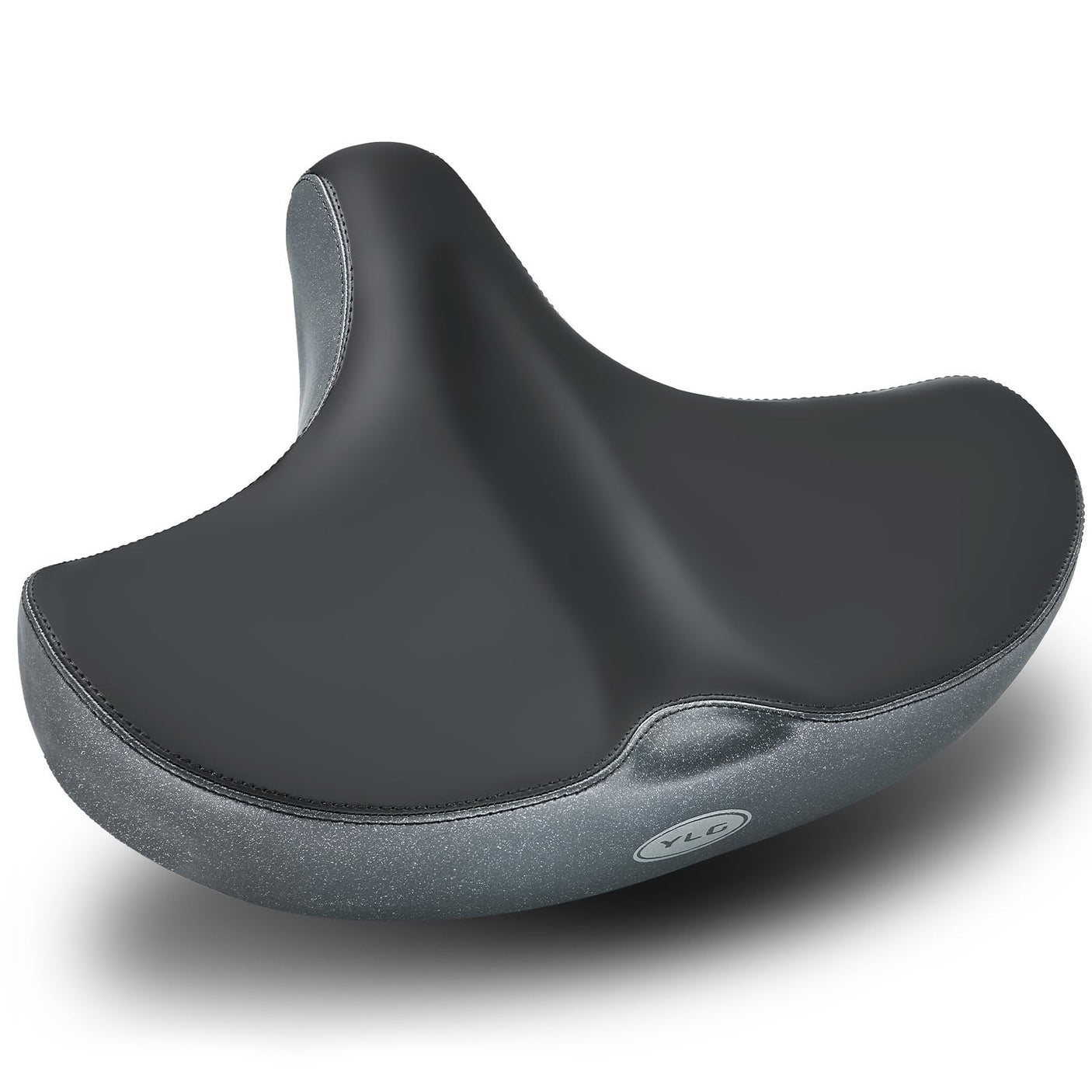 YLG Oversized Comfort Bike Seat Comfortable Replacement Bike Saddle Memory Foam Soft Bike Saddle Waterproof Universal Fit Bicycle Seat for Women Men