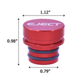 FIRE Missile+Eject Billet Aluminum Cigarette Lighter Plug Cover - Fits All Vehicles with Standard 12 Volt Power Source