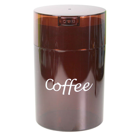 1LB Patented Airtight Multi-use Vacuum Works as Smell Proof Ground Coffee Bean Containers. Black Cap and Body, 1.85-Liter/1.6-Quart