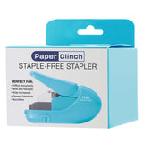 Plus Paper Clinch Compact Staple Free Staple Blue Turquoise