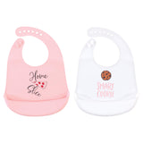 Hudson Baby Unisex Baby Silicone Bibs, Perfect Gentlemen, One Size