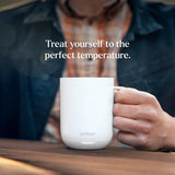 Ember Temperature Control Smart Mug 2, 14 Oz, App-Controlled Heated Coffee Mug with 80 Min Battery Life and Improved Design, White