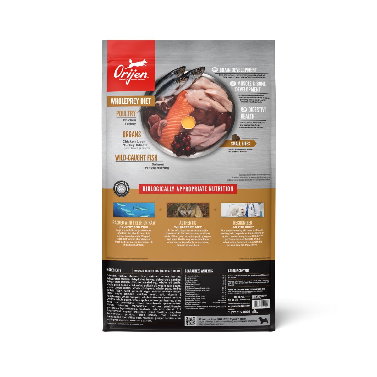 ORIJEN Dry Dog Food, Grain Free Dry Dog Food for All Life Stages, Fresh or Raw Ingredients, 13lb, Multiple Options