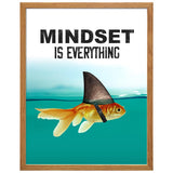 Motivational Wall Art Posters for Home, Office - Mindset is Everything - LARGE 11X14 - Inspirational Gifts for Men, Students - Entrepreneur Wall Art Decor - Uplifting Self-Improvement Positive Quotes