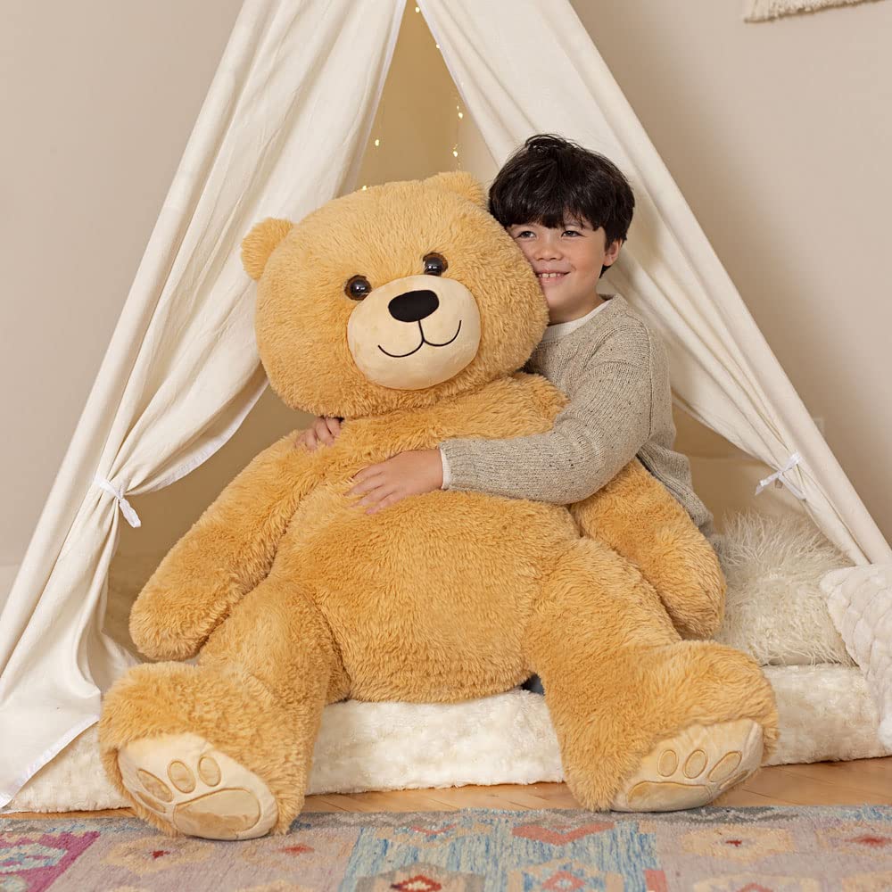 Vermont Teddy Bear Giant Elephant Stuffed Animal - 6 Foot Big Stuffed Elephant Plush from Giant Cuddle Collection - Collectible Plushies for Kids & Adults | Crafted in The USA