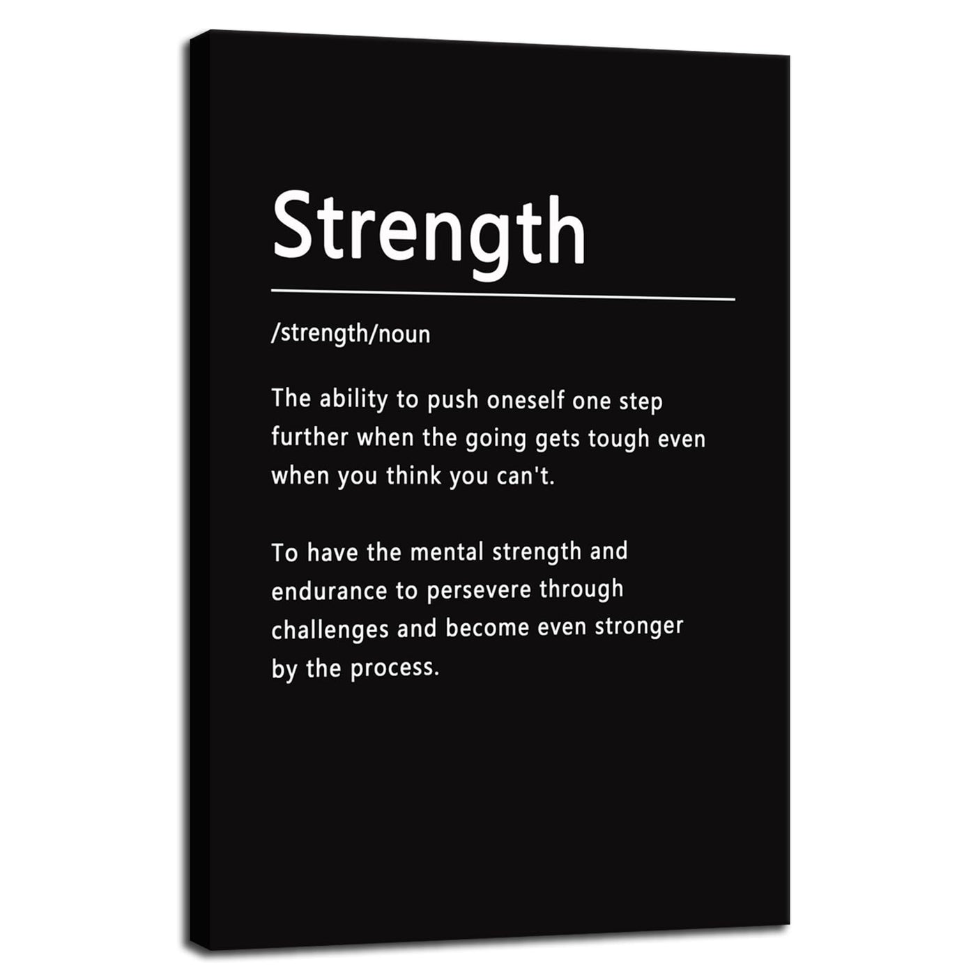 Inspirational Office Wall Decor Motivational Discipline Noun Canvas Wall Art Posters Prints Entrepreneur Quote Wall Picture Paintings Artwork Home Bedroom Framed Ready to Hang[12''W X 18''H]