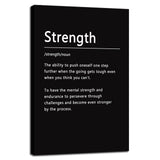 Inspirational Office Wall Decor Motivational Discipline Noun Canvas Wall Art Posters Prints Entrepreneur Quote Wall Picture Paintings Artwork Home Bedroom Framed Ready to Hang[12''W X 18''H]