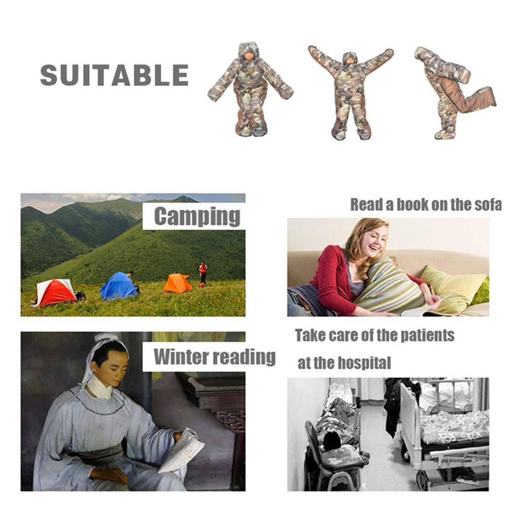 Gaorui Humanoid Outdoor Camping Winter Indoor Portable Ultralight Warm Adult Windproof Sleeping Bag
