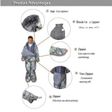 Gaorui Humanoid Outdoor Camping Winter Indoor Portable Ultralight Warm Adult Windproof Sleeping Bag