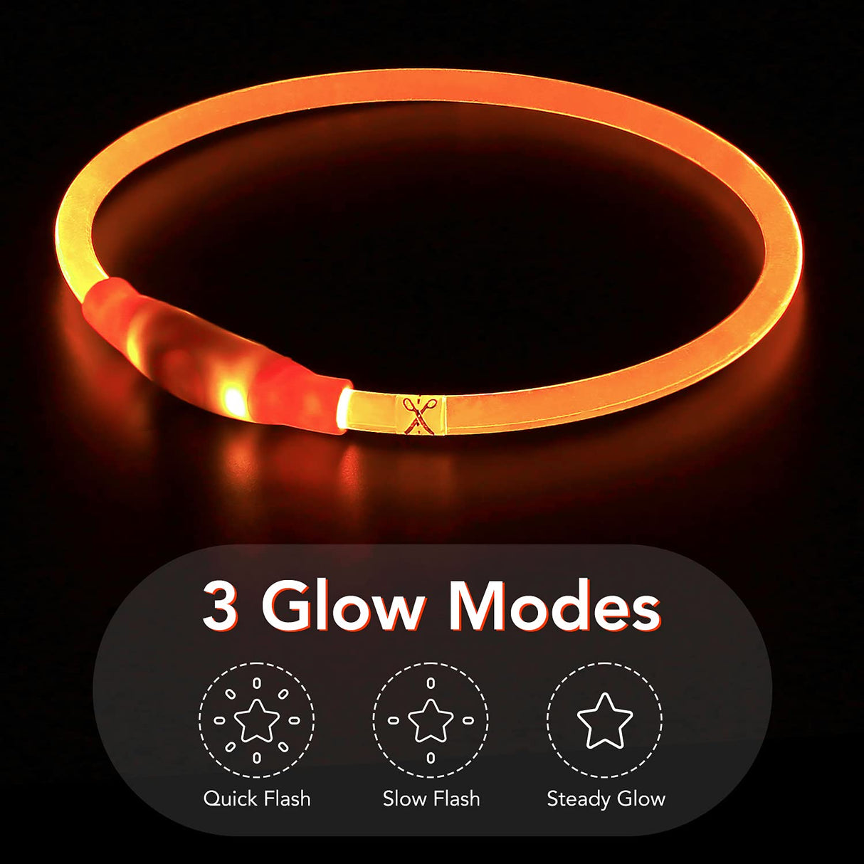 Colaseeme LED Dog Collar Light Up Dog Collars 1 Count USB Rechargeable TPU Glow Safety Basic Dog Collars, Please Do Not Use Fast Charging (Green)