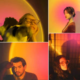 YouOKLight Sunset Lamp, Sunset Projector Lamp 10W LED Sunset Light Night Light 180 Degree Rotation Romantic Rainbow Light USB Charging for Bedroom Party Home Decor, Rainbow…