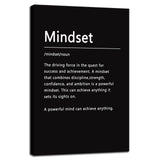 Inspirational Office Wall Decor Motivational Discipline Noun Canvas Wall Art Posters Prints Entrepreneur Quote Wall Picture Paintings Artwork Home Bedroom Framed Ready to Hang[12''W X 18''H]