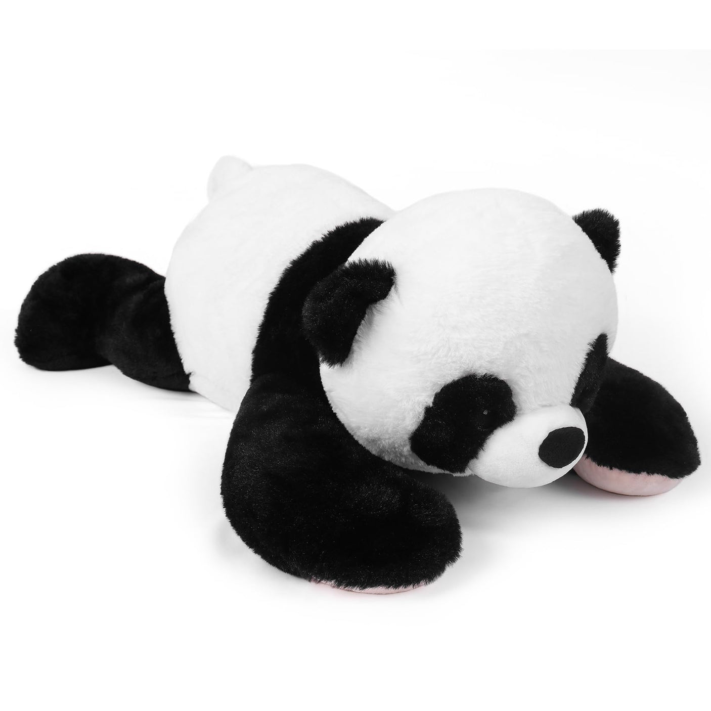 5 lbs, 24 inches Panda Weighted Stuffed Animals, Cuddly Weighted Panda Plush Pillow Giant Plushie Ideal Gift for Adults & Kids