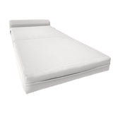 D&D Futon Furniture Sleeper Chair Folding Bed, Studio Sofa Guest Folded Mattress, High Density Foam (70 x 24 x 6, Navy Blue)