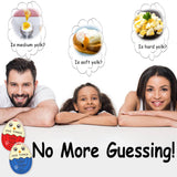 Lasubst Egg Timer That Goes in Water for Soft Medium Hard Boiled Eggs, 1 Red 1 Color