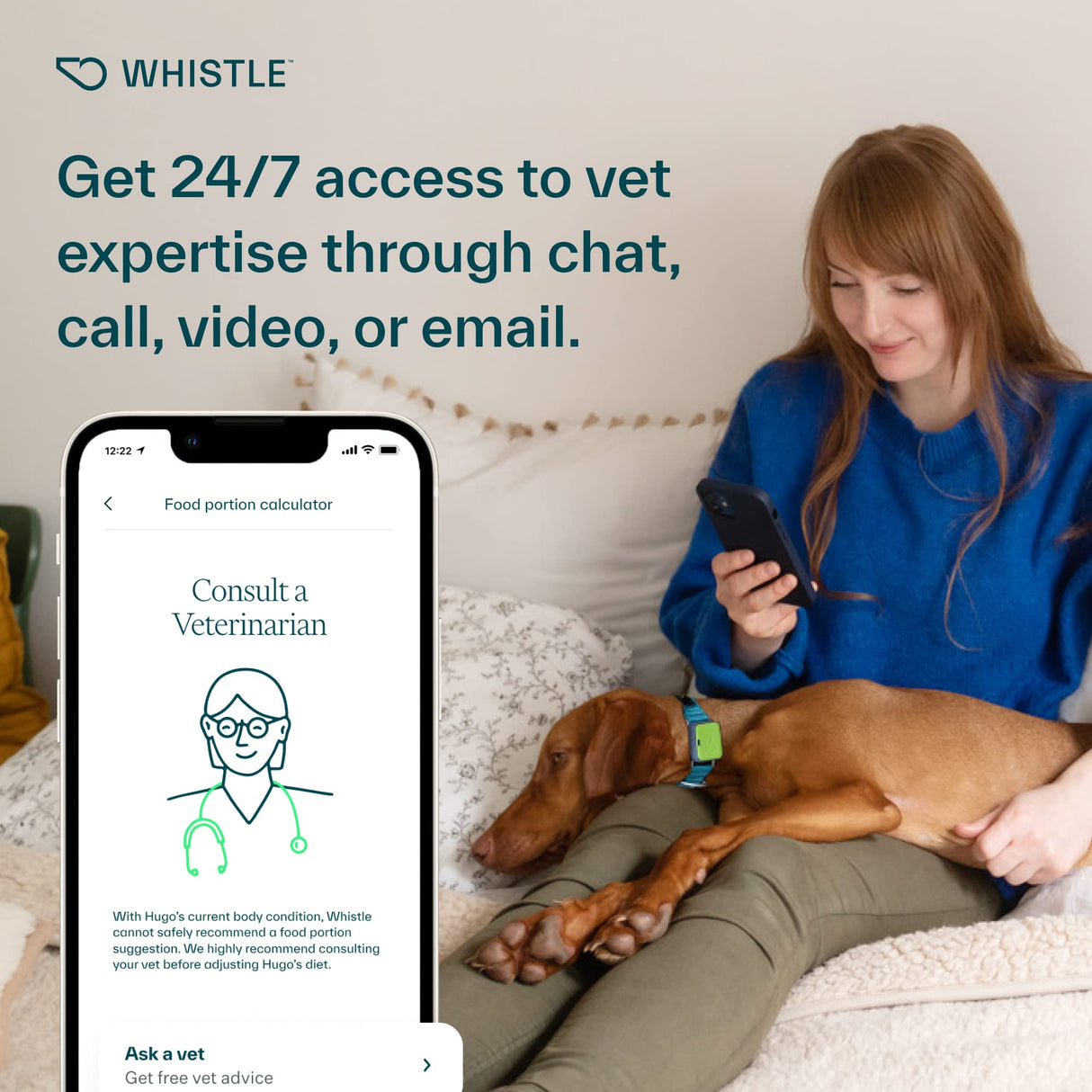 Whistle Go Explore/The Ultimate Health + GPS Location Tracker for Pets/Grey