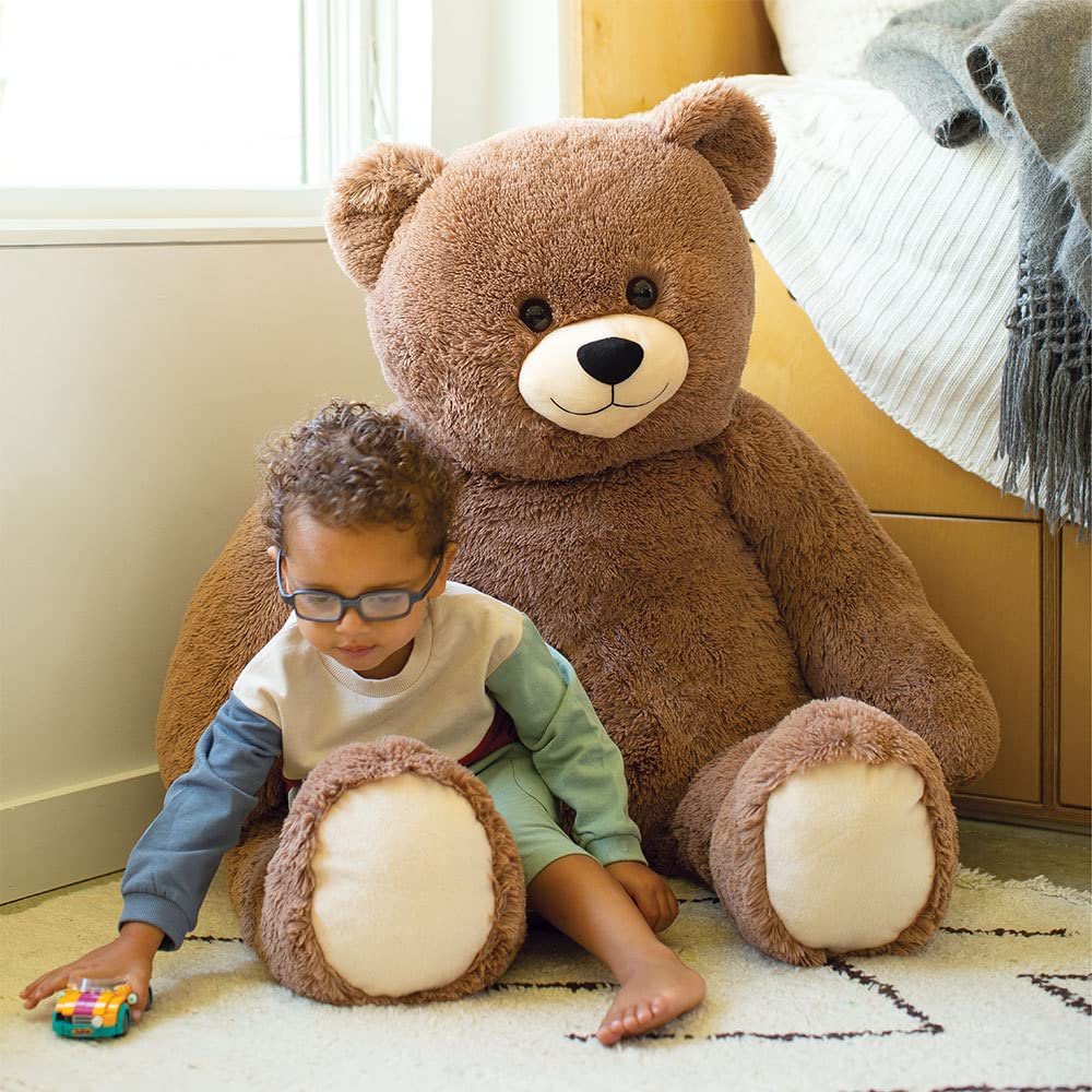 Vermont Teddy Bear Giant Elephant Stuffed Animal - 6 Foot Big Stuffed Elephant Plush from Giant Cuddle Collection - Collectible Plushies for Kids & Adults | Crafted in The USA