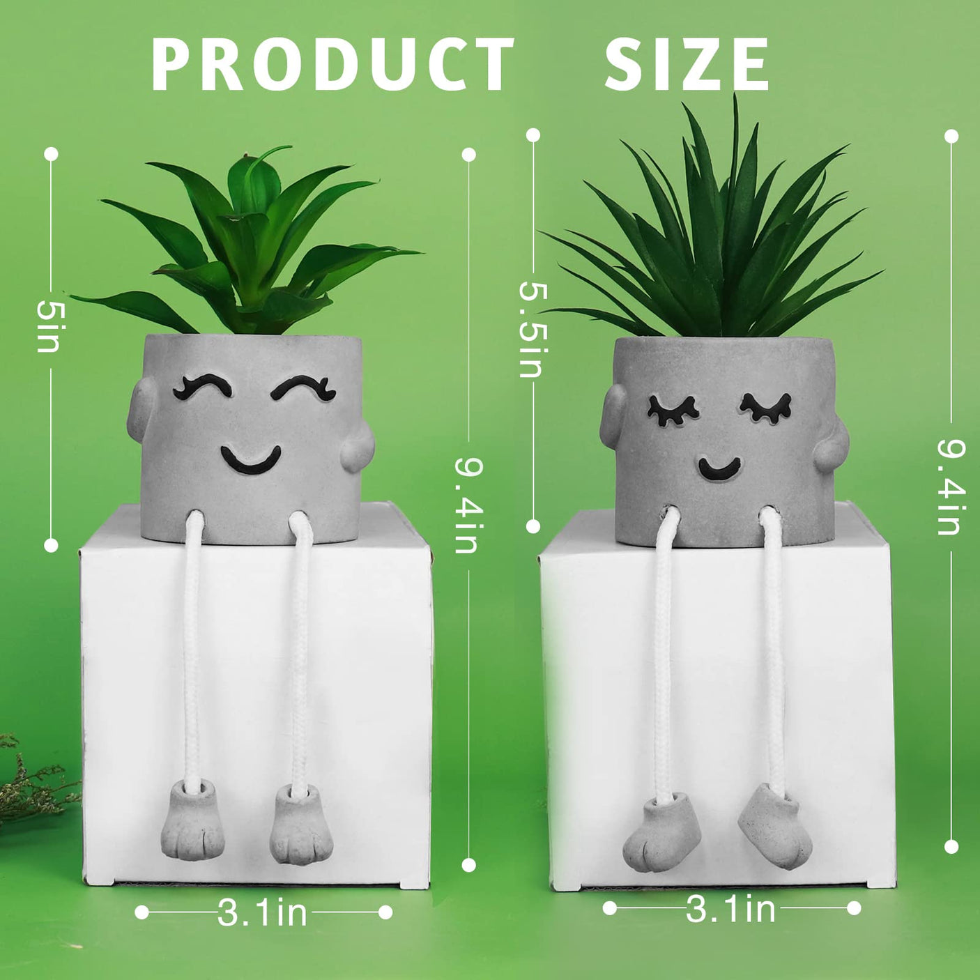 Zerzsy 3pcs Creative Artificial Succulents with Gray Flower Pots, Mini Potted Succulents for Home Office Desk Decor and Gift Choice