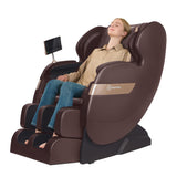 Real Relax 2024 Dual Core S Track Full Body Zero Gravity Massage Chair Recliner with App Control, Black