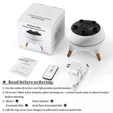 Essential Oil Diffuser 250ML Dancing Jellyfish Aromatherapy Diffuser Humidifier with 7 Colors LED Lights,Remote Control,Plug in for Bedroom,Office (White)