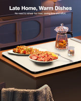 Electric Warming Tray - Full Surface Heating,Rollable & Portable,Premium Silicone Nano-Material,3 Temperature Settings,Auto Shut-Off -Versatile Food Warmer for Gatherings,Parties,Everyday Use