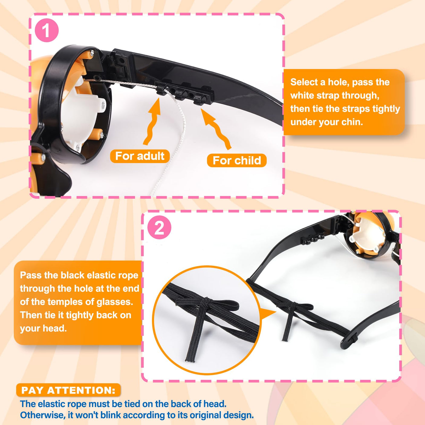 2PCS Funny Glasses for Adults Crazy Eye Glass Googly Eye Glasses Adult Size Silly Sunglass With Blinking Eyeball On Them Novelty Eyeglasses for Kids Hilarious Gag Gifts Prank Stuff Goofy Glasses Joke