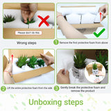 Zerzsy 3pcs Creative Artificial Succulents with Gray Flower Pots, Mini Potted Succulents for Home Office Desk Decor and Gift Choice