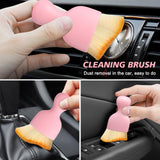 Ouzorp Car Interior Dust Brush, Car Detailing Brush, Soft Bristles Detailing Brush Dusting Tool for Automotive Dashboard, Air Conditioner Vents, Leather, Computer,Scratch Free