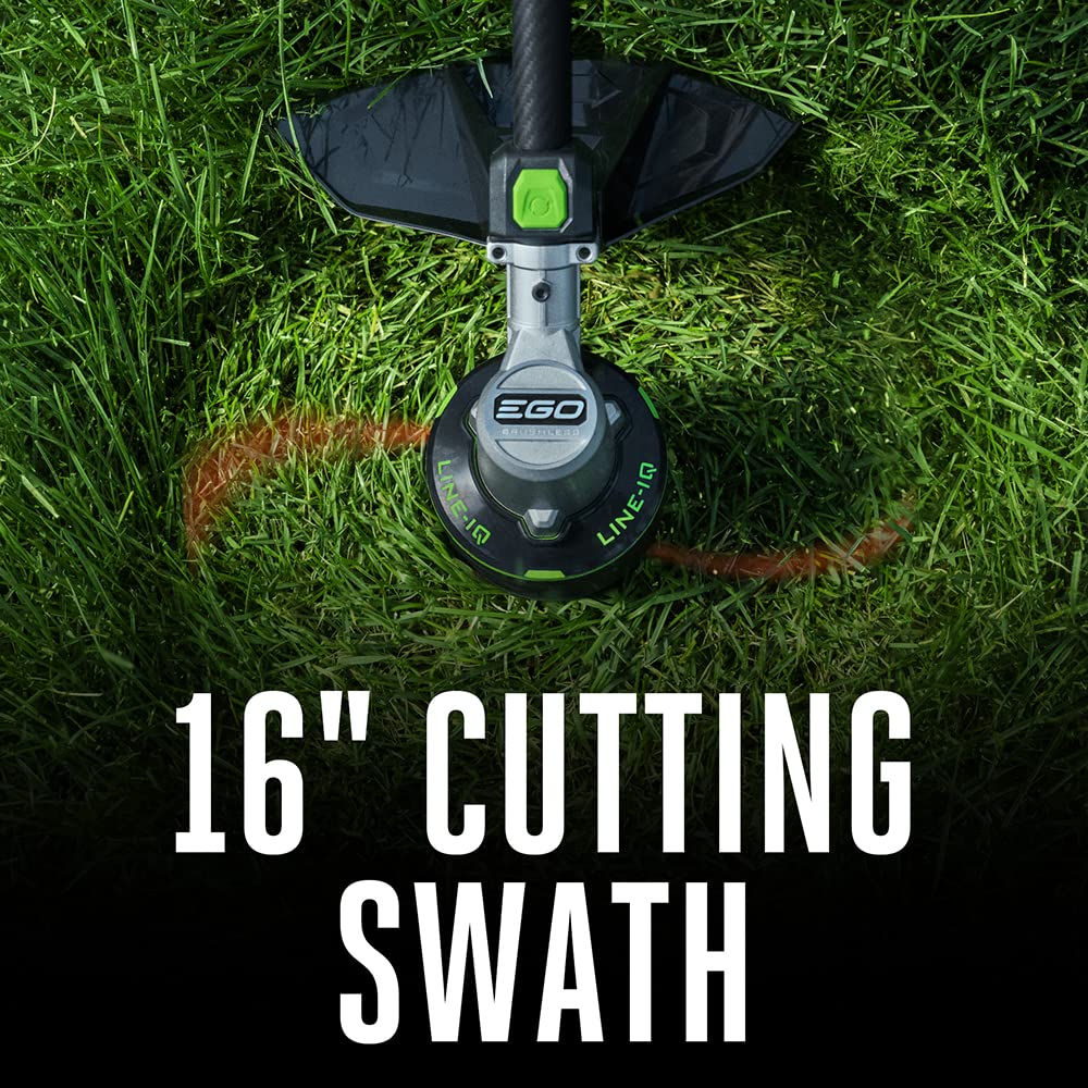EGO Power+ ST1502SA 15-Inch 56-Volt Cordless String Trimmer with Rapid Reload and Split Shaft 2.5Ah Battery and Charger Included, Black