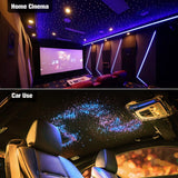 CHINLY Two-Color 1000pcs Twinkle Starlight Headliner Kit 1000 Piece Star Lights for Car,13.1ft Car Star Lights,APP RGBW Fiber Optic Lights Starlights Headliner Kit for Home Theater