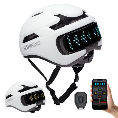 Smart Bike Helmet with Light: Bicycle Helmets for Adult Teens for Mountain & Road Cycling Electric Scooter Skateboard Skating