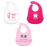 Hudson Baby Unisex Baby Silicone Bibs, Perfect Gentlemen, One Size