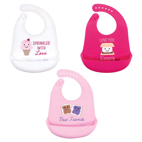 Hudson Baby Unisex Baby Silicone Bibs, Perfect Gentlemen, One Size