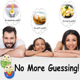 Lasubst Egg Timer That Goes in Water for Soft Medium Hard Boiled Eggs, 1 Red 1 Color