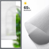 Motorized Smart Blind for Window with Remote Control, Automatic Blackout Roller Shade Customizable Size,with Valance Child Safety Rechargeable Battery Blinds (Full Blackout Black)