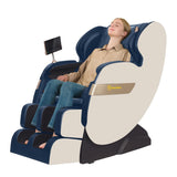 Real Relax 2024 Dual Core S Track Full Body Zero Gravity Massage Chair Recliner with App Control, Black