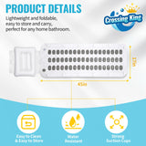 Bubble Bath Mat Tub Spa Massager, Portable Spa Bubble Bath Massager with Upgraded Powerful Suction Cup, Electric Air Pump, Pillow and Remote Control for Relaxation 45 * 17in (Grey)