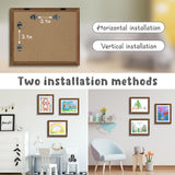 Golden State Art, 10x12.5 Kids Art Frames, Front-Opening Picture Frame Great for Kids Drawings, Artworks, Children Art Projects, Schoolwork, Home or Office (Walnut Set of 2)