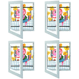 Golden State Art, 10x12.5 Kids Art Frames, Front-Opening Picture Frame Great for Kids Drawings, Artworks, Children Art Projects, Schoolwork, Home or Office (Walnut Set of 2)