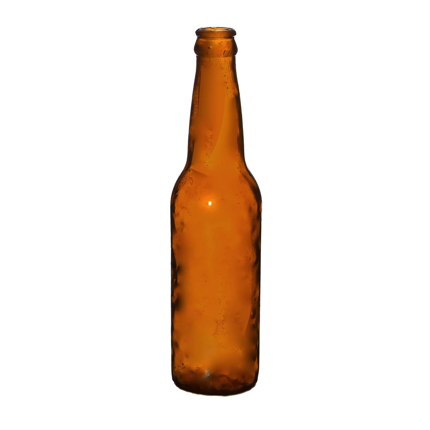 SMASHProps Breakaway Standard Beer or Soda Bottle Prop - Amber Brown Translucent - Amber Brown Translucent