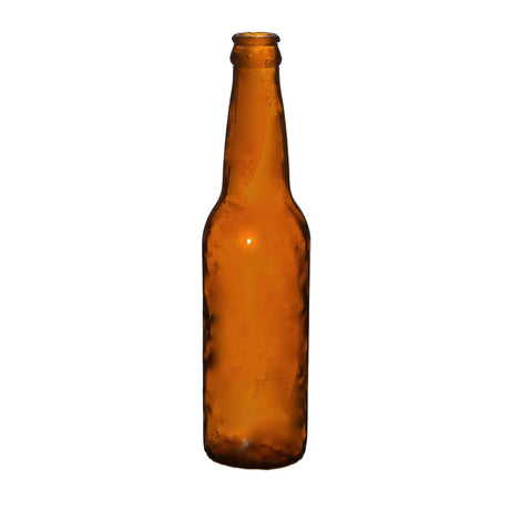 SMASHProps Breakaway Standard Beer or Soda Bottle Prop - Amber Brown Translucent - Amber Brown Translucent
