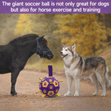 QDAN Premium Dog Toys Balls, Dog Soccer Ball with Straps, Dog Birthday Gifts, Herding Ball, Durable Balls for Small Medium Pet, Puppy Outdoor Toy, Pet Training Soccer Ball, World Cup Soccer (6 Inch)