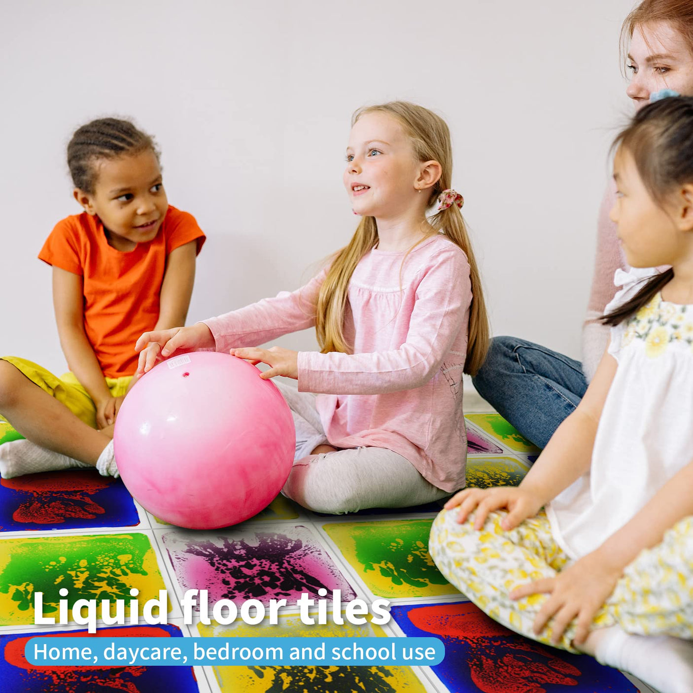 Art3d Liquid Fusion Activity Play Centers for Children, Toddler, Teens, 12" X 12" Pack of 9 Tiles