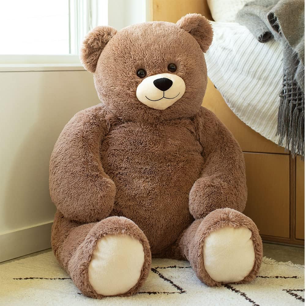 Vermont Teddy Bear Giant Elephant Stuffed Animal - 6 Foot Big Stuffed Elephant Plush from Giant Cuddle Collection - Collectible Plushies for Kids & Adults | Crafted in The USA