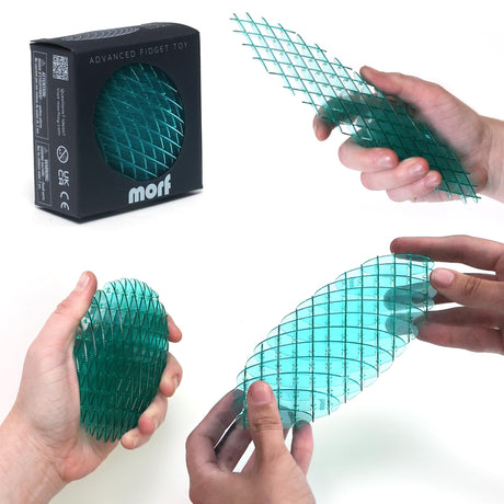 Morf Fidget Worm Toy - Desk Fidgets for Adults - Quiet Worm Fidget Toy Sensory Toys - Fun and Interactive Fidget Toy for Kids - USA Patent Pending Figgy Toys (Unicorn, Small)