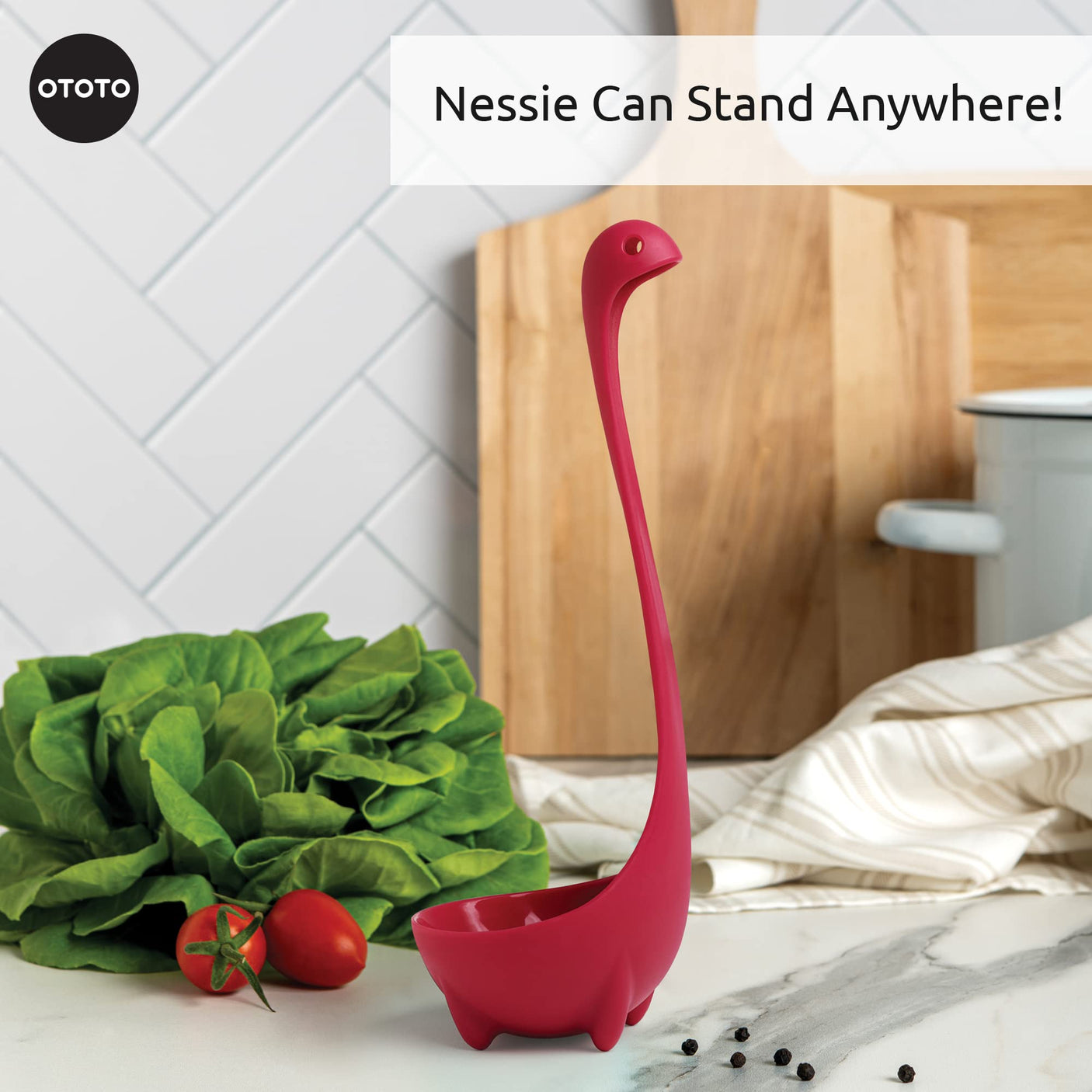 OTOTO The Original Nessie Ladle - Soup Ladle, Cute Gifts, Funny Kitchen Gadgets, Loch Ness design, Cooking Gifts for Mom - Cute and Practical Kitchen Utensils - Unique Gifts for Women