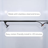 BOONA - The Original Tandem Shower | As Seen On Shark Tank | Double Shower Head for Couples, High Pressure Dual Shower Heads (One Showerhead, Midnight Black)