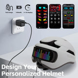 Smart Bike Helmet with Light: Bicycle Helmets for Adult Teens for Mountain & Road Cycling Electric Scooter Skateboard Skating