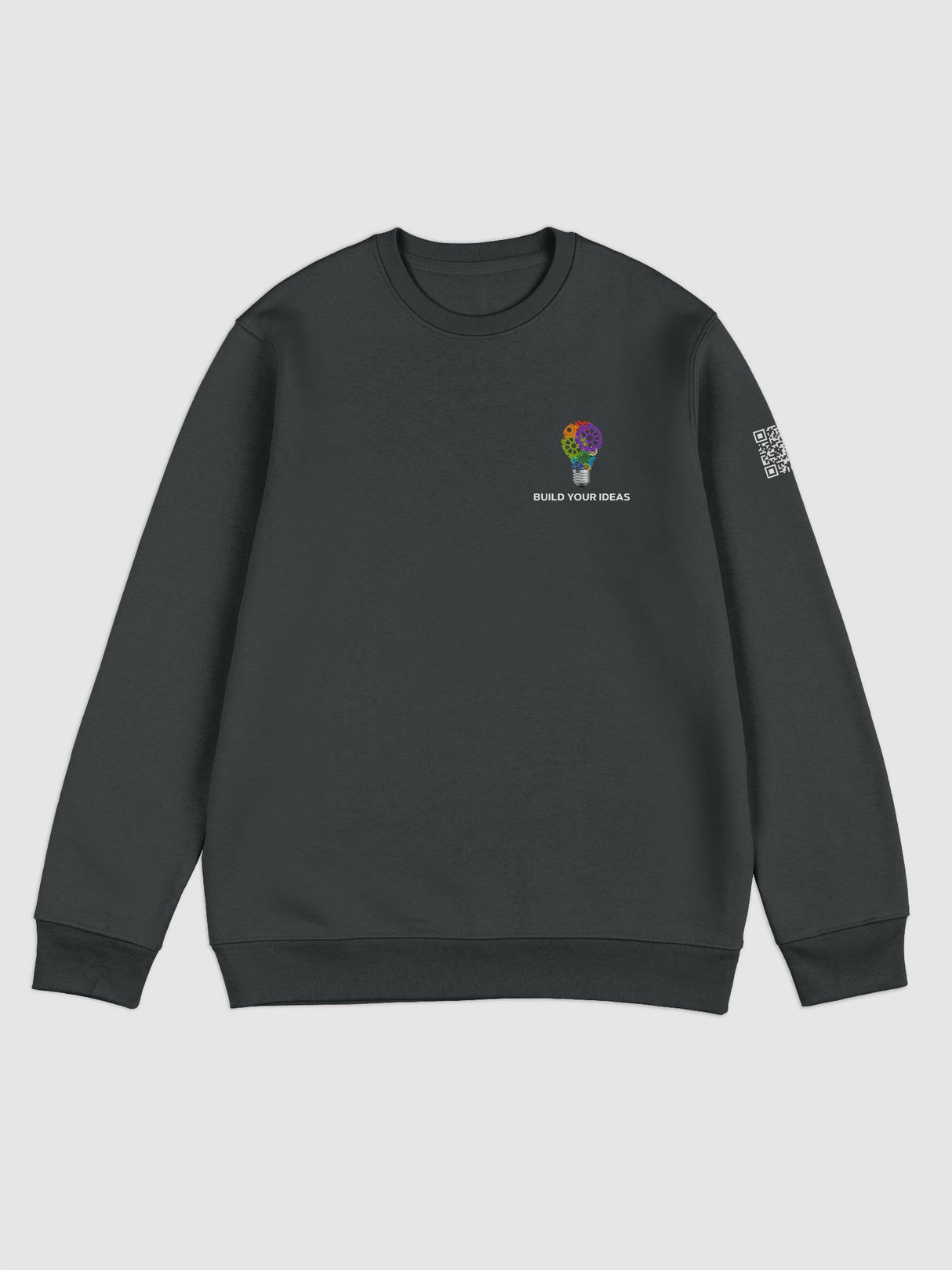 Build Your Ideas Crewneck Sweatshirt Black