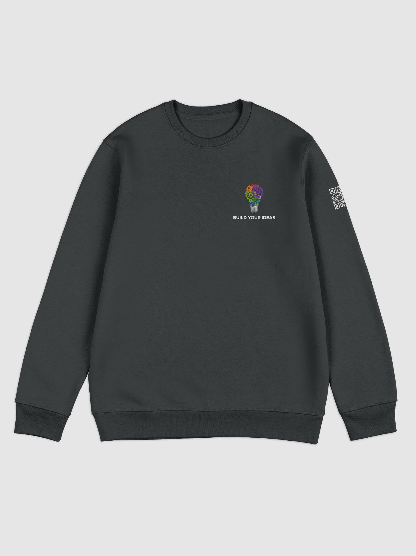 Build Your Ideas Crewneck Sweatshirt Black